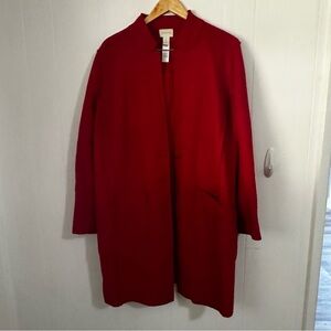 Chico's Red Coat Vibrant and Stylish